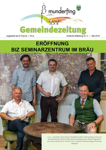 Cover Gemeindezeitung Mai 2018